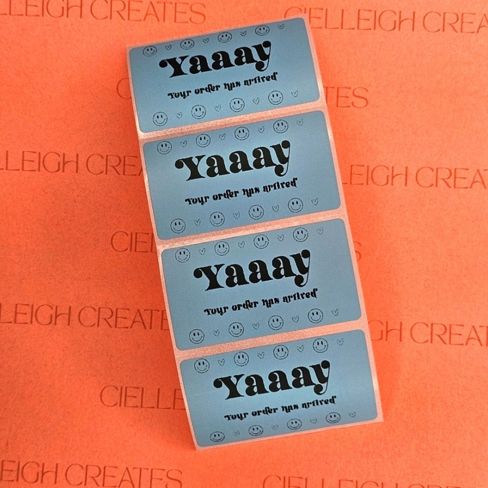 Yaay Your Order Has Arrived Packaging Labels Stickers